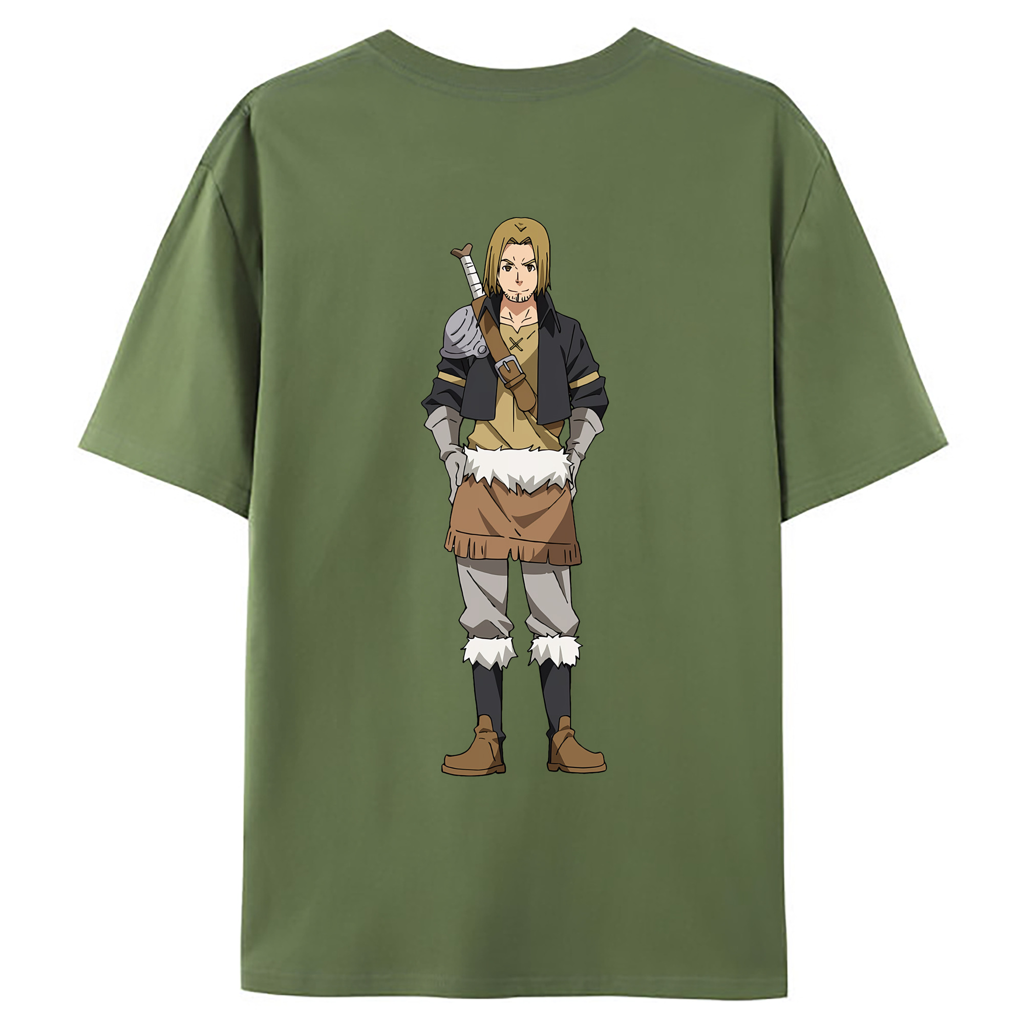 （画像用） 転スラ Regarding Reincarnated to Slime 綿100％ メンズ半袖Tシャツ（バックプリント） 通気性